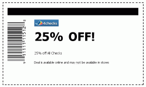 4checks coupon codes sample