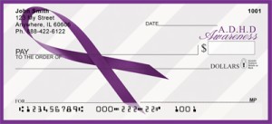 ADD Awareness Ribbon Personal Checks 1