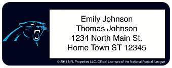 Order Carolina Panthers Address Labels