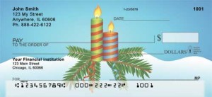 Christmas Candles Personal Checks