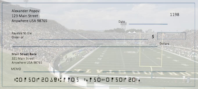 Order Colorado State University Football Checks