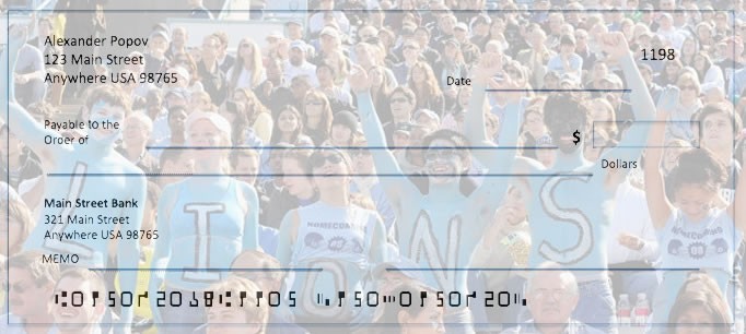 Order Columbia University Football Checks