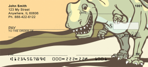 Cute & Friendly Dinosaurs Personal Checks 2