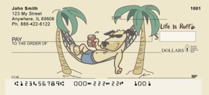 Life is ruff relaxing personal checks beach