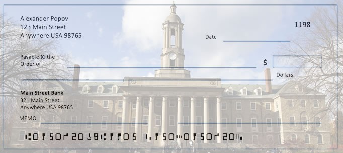 Order Penn State Checks