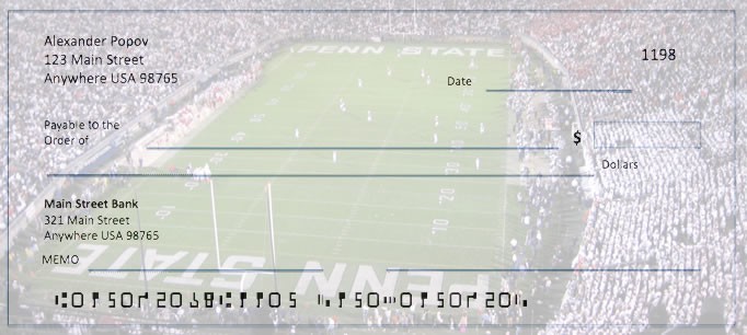 Order Penn State Football Checks