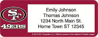 Order San Francisco 49ers Address Labels