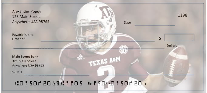 Order Texas A&M Checks | Get Bank Checks Check Designs