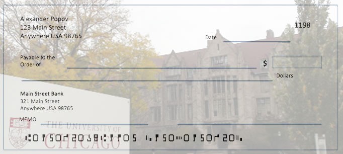 Order University of Chicago Checks