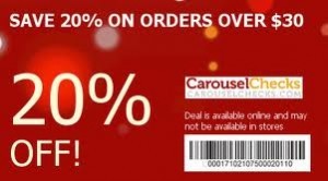 Carousel Checks offer codes