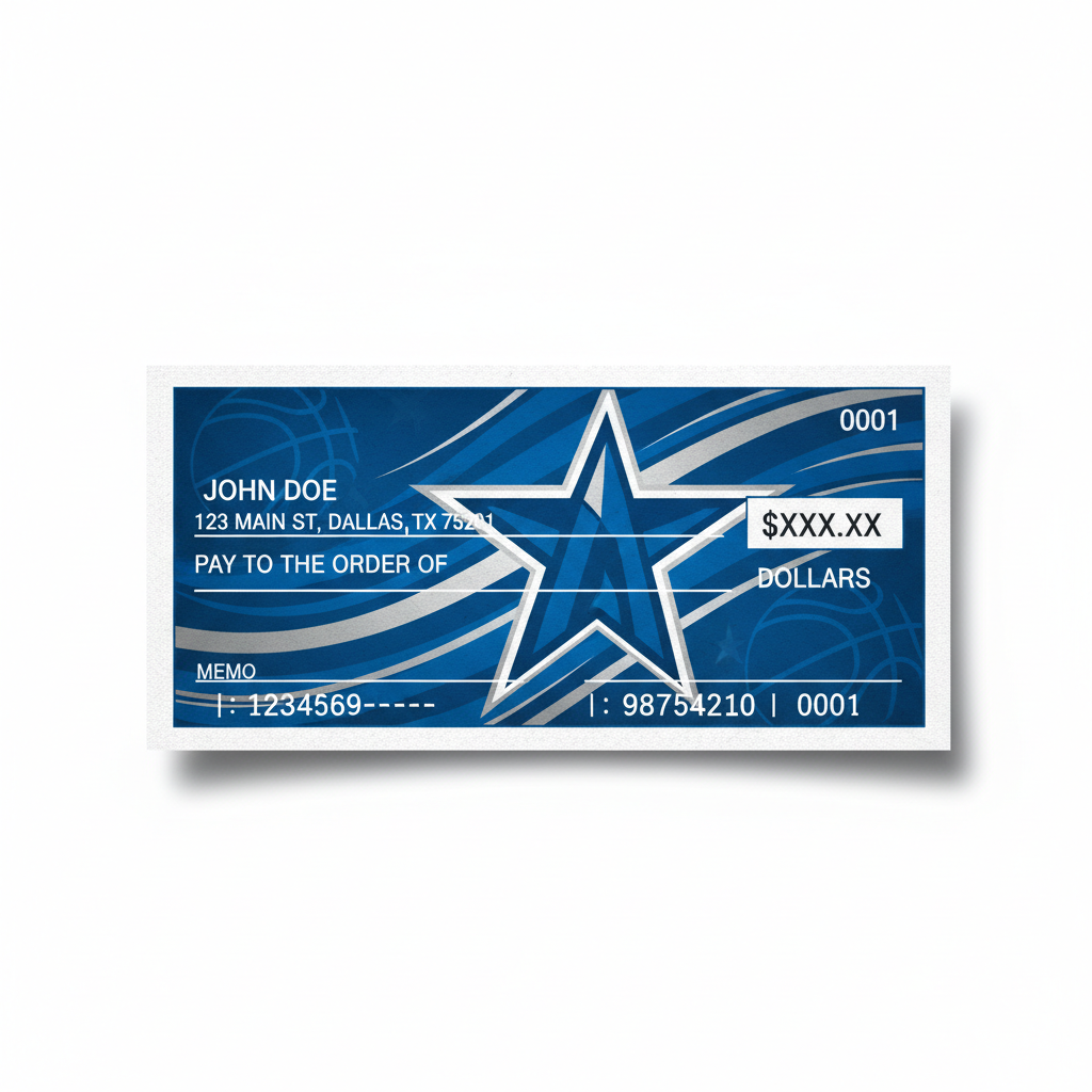 Nba. Check Order Dallas Mavericks Checks – NBA Basketball Check Designs