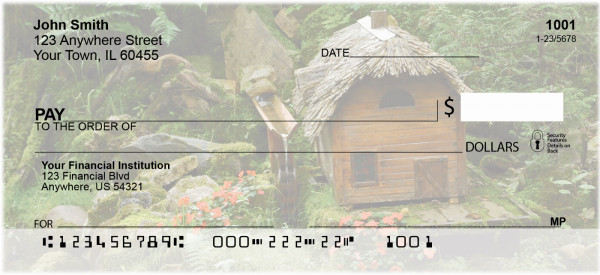 Mystical Fairy Homes checks from Bank Checks Plus (FUN-34)