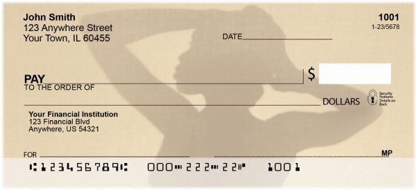 Carousel Checks Female Silhouettes Personal Checks (AFR-08)