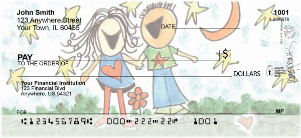 Carousel Checks Love by Amy S. Petrik Personal Checks (AMY-03)