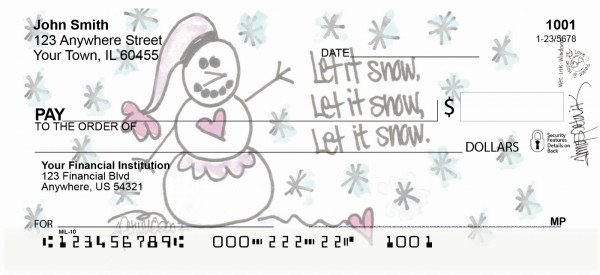 Carousel Checks Let it Snow Checks by Amy S. Petrik (AMY-07)