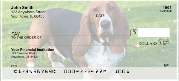 Carousel Checks Basset Hound Checks - Basset Puppies (DOG-07)