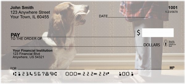 Carousel Checks Basset Hound Personal Checks (DOG-71)