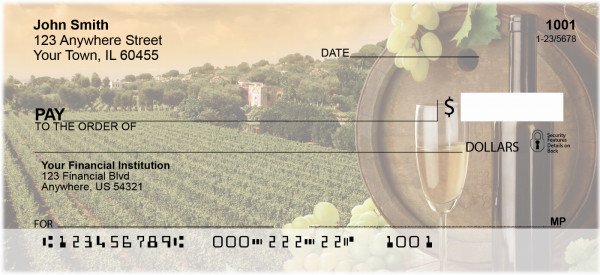Carousel Checks Wine Lovers Personal Checks (FOD-52)