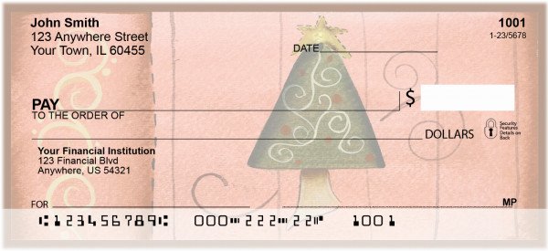 Carousel Checks Swirl Tree and Stocking Checks by Lorrie Weber (JHS-16)