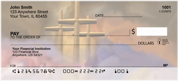 Golden Crosses checks from Carousel Checks (REL-17)