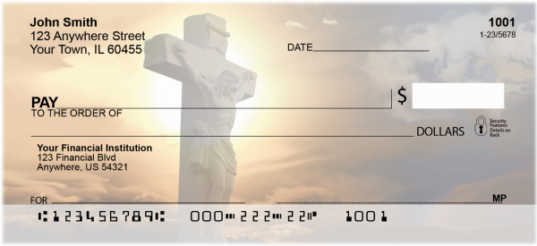 Heavenly Crosses checks from Carousel Checks (REL-18)