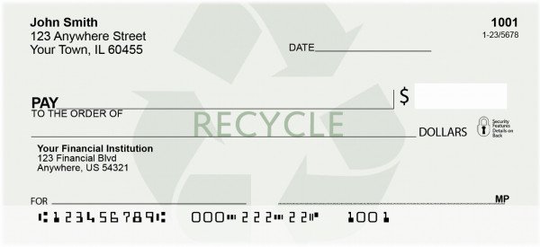 Carousel Checks Recycle Personal Checks (RIB-24)