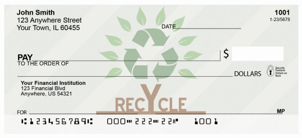 Carousel Checks Recycle Tree Personal Checks (RIB-25)