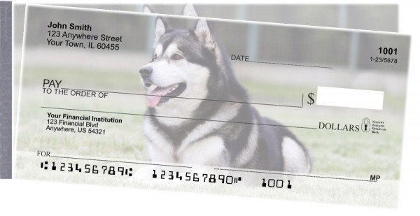 Carousel Checks Alaskan Malamute Side Tear Checks (STDOG-91)