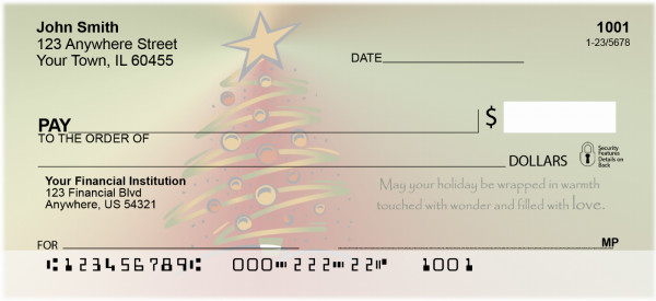 Holiday Filled with Love checks from Carousel Checks (XMS-53)