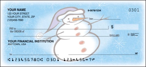 Checks Unlimited Snow Days check design