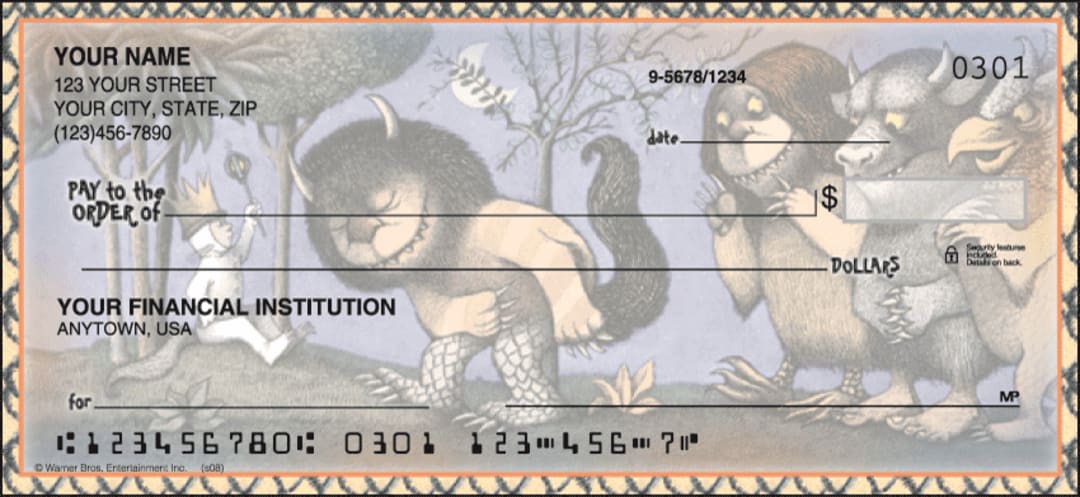 Where the Wild Things Are Checks checks from Checks Unlimited