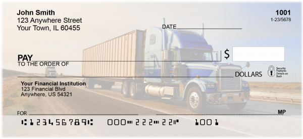 Trucking Rigs Checks Trucking Rigs personal checks design (TRA-17) from Carousel Checks