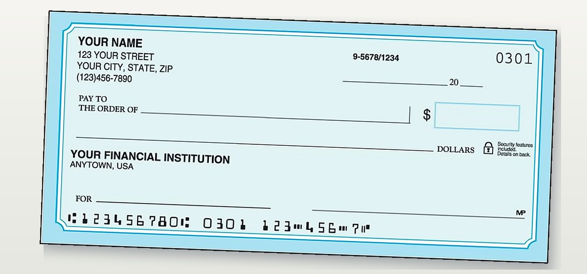 Order PNC checks: Blue Classic personal check from Checks Unlimited for a PNC checking account