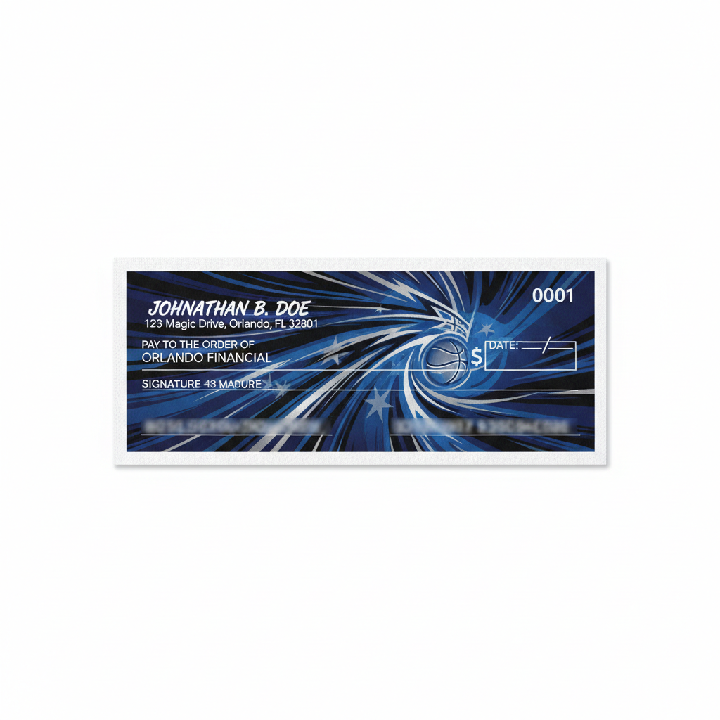 Magic Check Related Order Orlando Magic Checks – NBA Basketball Check Designs