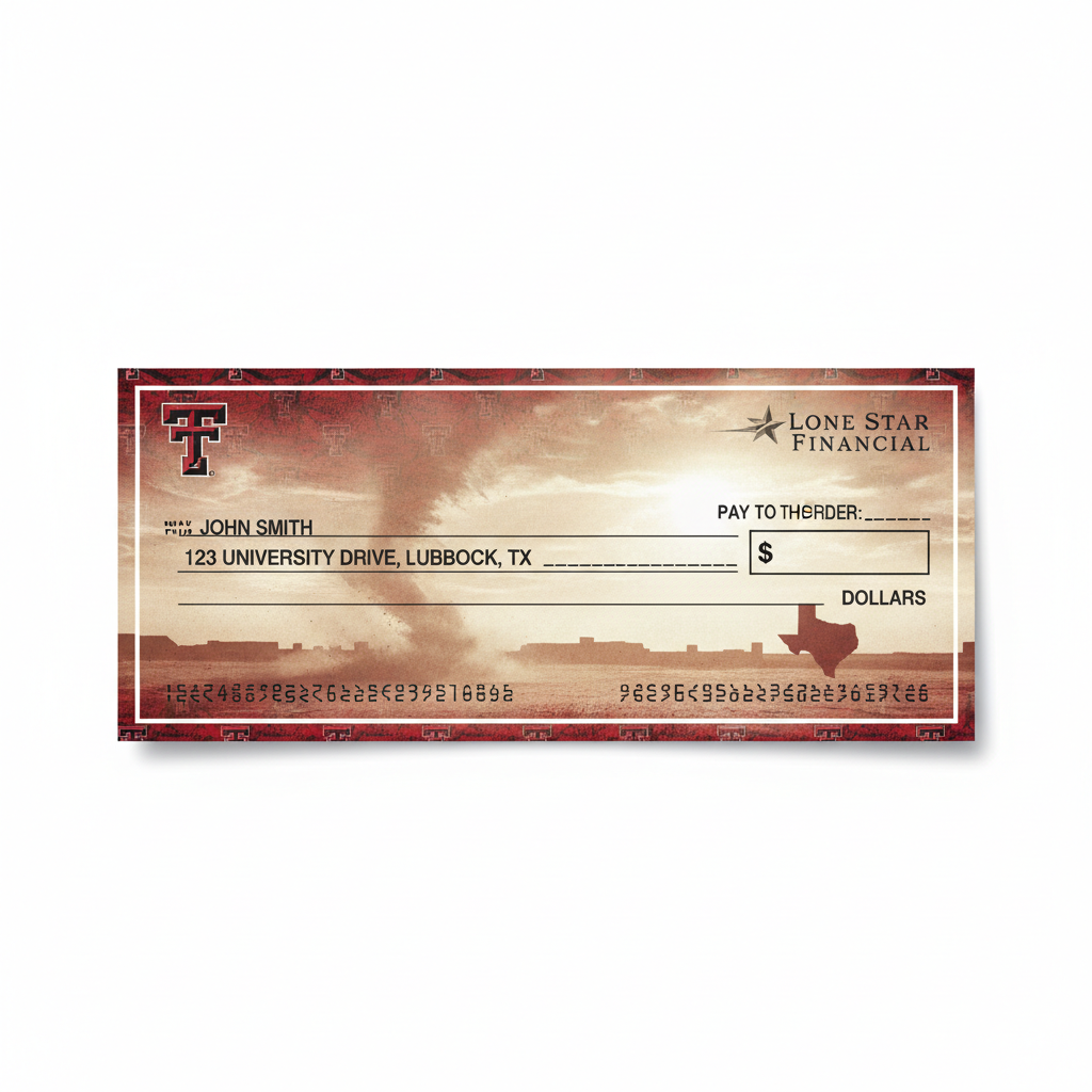 Texas Tech University Checks | Get Bank Checks