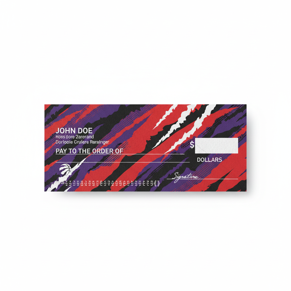 Order Toronto Raptors Checks – NBA Basketball Check Designs