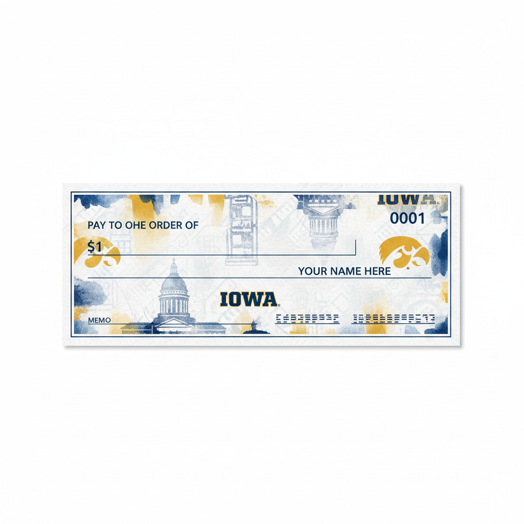 Order University of Iowa Checks | Get Bank Checks Check Designs